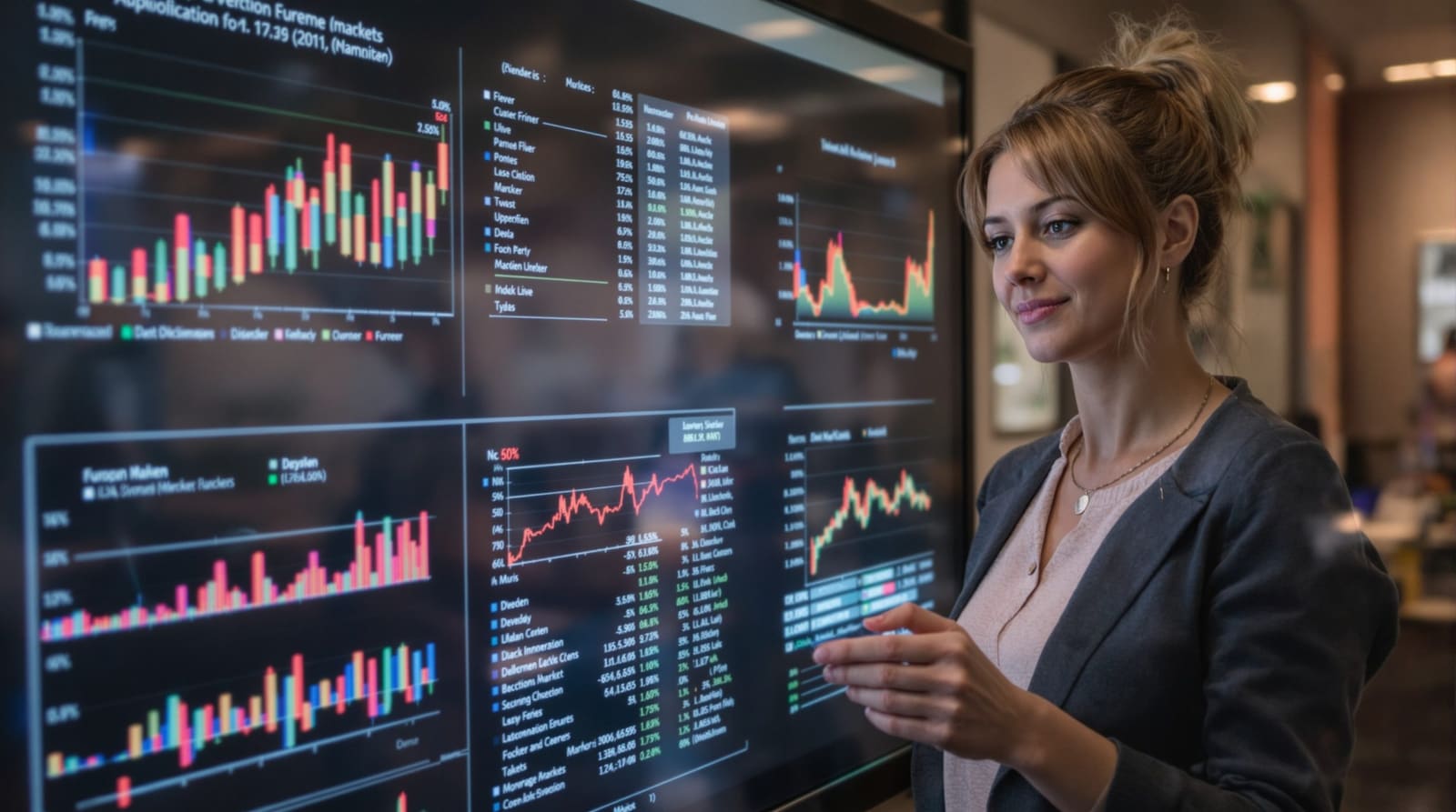 Founder reviewing performance data